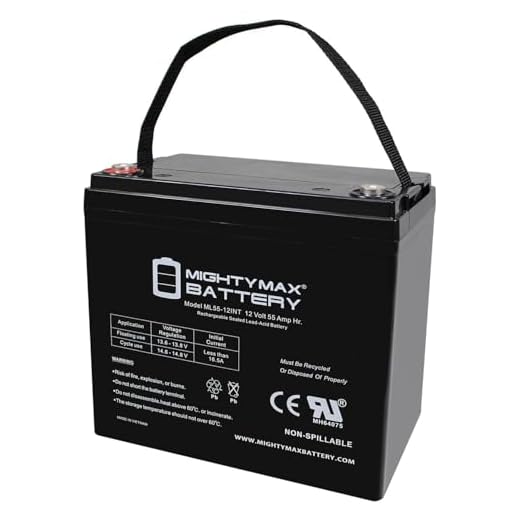 Mighty Max Battery 12V 55AH INT Battery Replacement for Megavolt Flooded BCI 51R