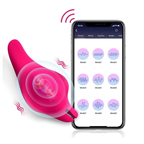 Vibradores Com Aplicativo de Controle Remoto Sem Fio Feminino Multi-frequência adulto Massagem Brinq