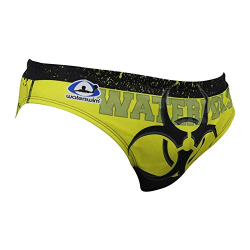 Traje de baño BIO Amarillo/Negro, bañadores para nadadores, Waterpolo, Hockey submarino, Rugby subacuático3