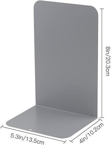 Miniatura 10 de Sujetalibros para estantes, hogar, oficina, tapón de metal para libros, soportes de metal para sujetalibros, sujetalibros decorativos de estilo