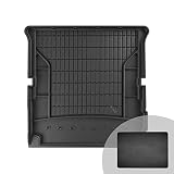 Alfombrilla para maletero 3D ProLine de ajuste perfecto - hecha a medida para BMW X7 G07 (desde 2018, SUV, 7 posti, 3.a fila de asientos plegada)