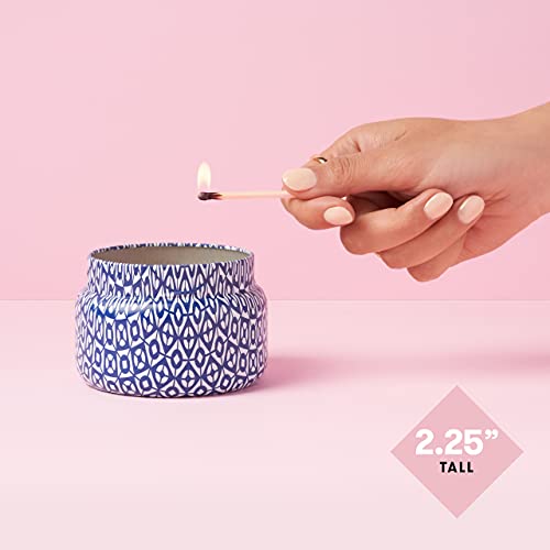 image for Capri Blue Scented Candle with Tin Candle Holder - Cotton Wick - Luxur