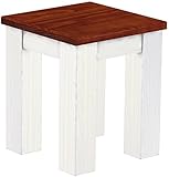 Bankgröße 38x38 cm - Sitzhöhe 45 cm - Model Rio Classico - durchgehende massive 27 mm dicke Holzplatte mit Ausschnitten für die 85x85 mm Bankbeine - Beinfreiheit ca. 36 cm - Lieferung in einem Paket, Bankbeine anschrauben, fertig