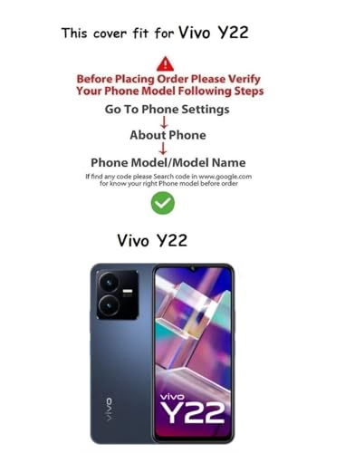 Image of COVERBLACK Soft Rubber Silicon Clear Back Cover Compatible Model for Vivo Y22 - Transparent