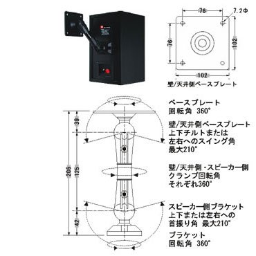 Amazon | JBL MTC-U1専用・ブラケット延長アダプターブラック【1本