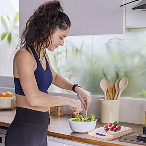 CHWARES Food Scale, Rechargeable Small Kitchen Scale with Trays 3Kg/0.1g, Tare Function Digital Scale Grams and Ounces, for Weight Loss, Dieting, Baking, Cooking, Meal Prep, Coffee, Jewelry, Red