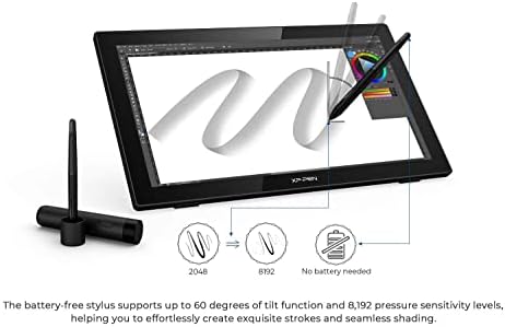 XP-PEN Artist 22 (2nd Generation) Graphics Drawing Tablet 21.5 inch 1920x1080 FHD Professional Pen Tablet with Screen Support Windows Mac OS and Linux