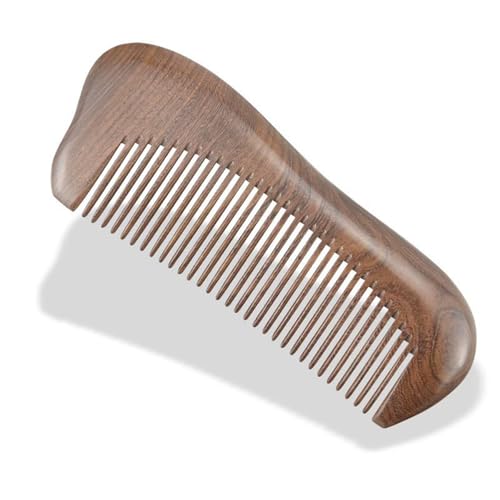 �ؐ��w�A�R�[�� Sandalwood Comb Meridian Massage Comb Head Five Teeth Meridian Comb Multifunction Scraping Wide Tooth Comb Scalp Massage