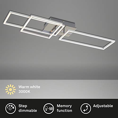Lampe de plafond LED 43,8W Briloner éclairage intérieur 3000K