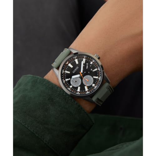 Image of Guess Round 44mm Black Dial Analog Men Watch - GW0964G3
