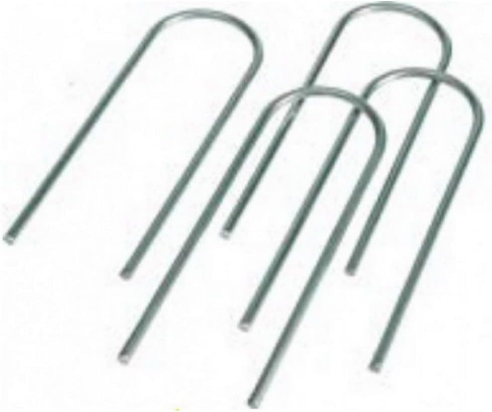 Cartasport Football Ground Anchor U Metal (Set of 4) - Silver, N/A