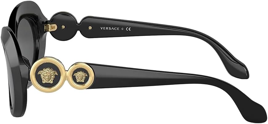 Versace Kids VK 4428U GB1/87 Black Plastic Butterfly Sunglasses Grey Lens - Image 3