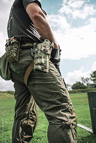 Safariland 6378Rds Level Three Retention Duty Holster, Red Dot Sight Compatible & Drop Flex Adapter With Single Strap Leg Shroud For Gun Holsters, Assembly Polymer #TOP3