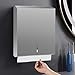 Stardrix Paper Towel Dispenser Wall Mount, Brushed Stainless Steel Commercial Paper Towel Holder with Lock, Large Capacity 400 C Fold/525 Multifold Towels