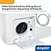 Exquisit Toplader Waschmaschine | 7,5 kg Kapazität, Energieklasse A, 1200 U/Min, 78 dB(A) | schmale Bauform, 15 Programme, Eco 40–60, Kurzprogramm, Startverzögerung, Aquastop | LTO51207-030A weiss