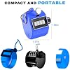 TESEAS Clicker Counter Handheld Tally Counter 4-Digit Number Counter, 2 Pack Hand Mechanical Counters Clickers Pitch Umpire Click Counter for Coaching, Knitting, People, Lap, Fishing, Golf,