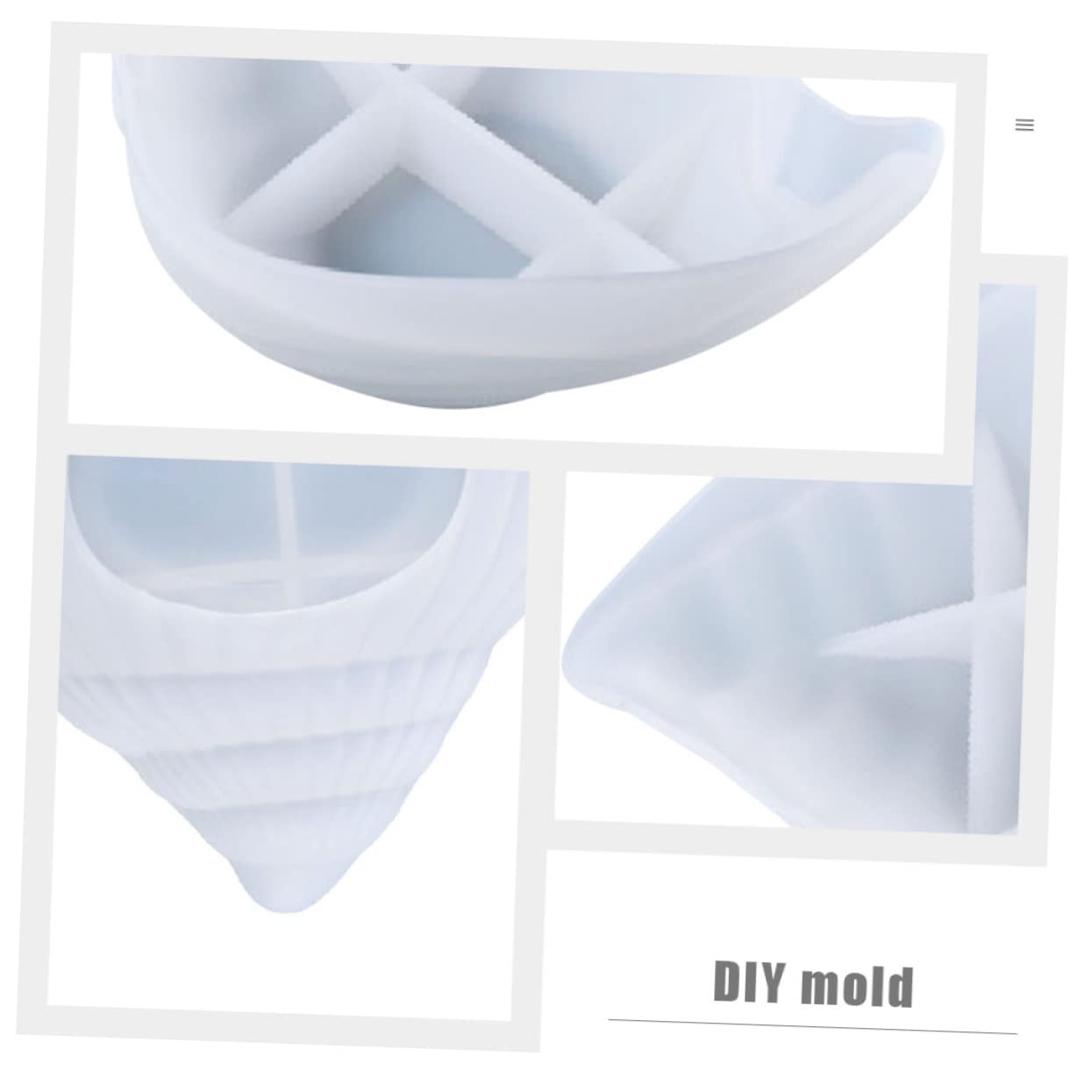 Beavorty 3pièces Moule Silicone pour Plateau De Rangement Créez Votre Propre Artisanat Unique avec Notre Moule De Conque pour Activités Famille Et Projets Créatifs