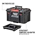 CRAFTSMAN TRADESTACK Tool Box, Waterproof Indoor/Outdoor, Stackable Tool Storage, Lockable, 21 Inch (CMST21430)