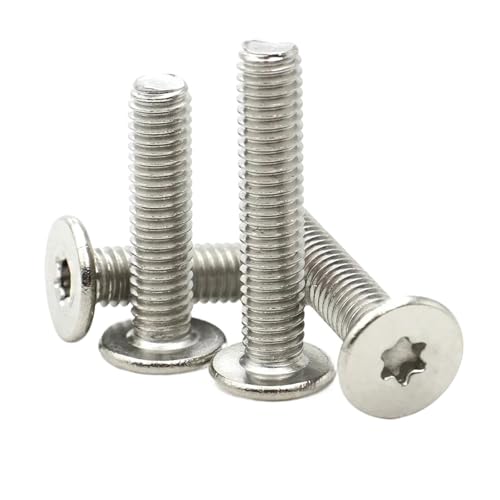 50/15/10/5PCS M2 2.5 M3 M4 M5 M6 M8 304�X�e�����X�X�`�[�� CM ��^�t���b�g�������� �����^�w�b�h 6���[�u�g���N�X�l�W QAICHFKS(20mm,M6 (10pcs))