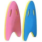yeeplant Kickboard Set with Hand Grips, 2 Pcs, Eva Swimming Training Aid for Adults & Youngsters, 15.7 in / 40 Cm A-Shape Board, Pool Toy