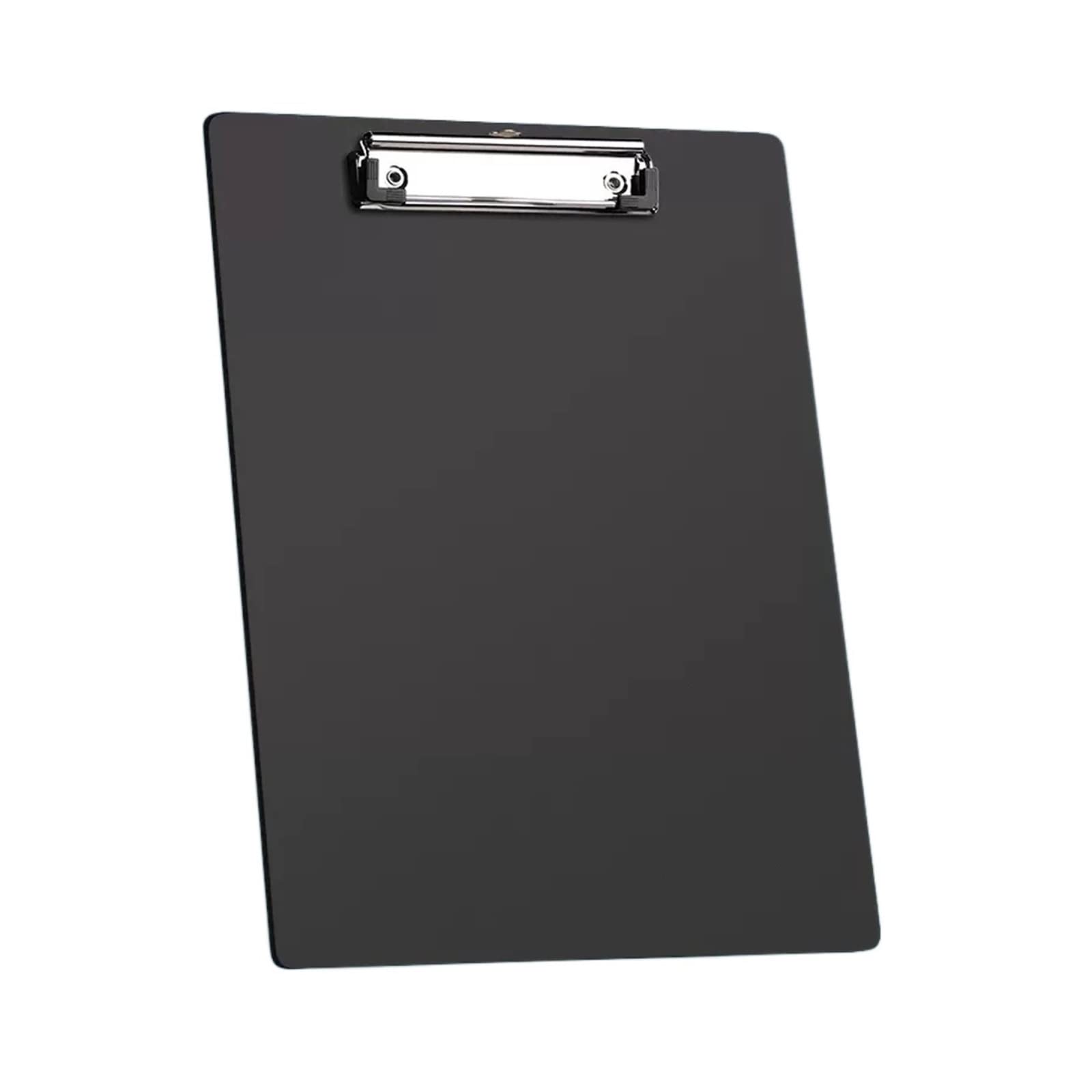 Schowek 20 szt. Zagęszczony teczka A4 z mocnym klipsem ze stali nierdzewnej plastikowy folder organizacji danych do szkoły, biura i domu Schowek biurowy (Color : Czarny)