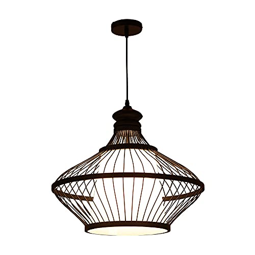 Luminaires de pendentif en bambou pour une ambiance bohème de salle à manger