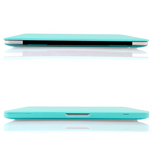 Image of Heartly Premium MacBook Flip Thin Hard Shell Rugged Armor Hybrid Bumper Back Case Cover for MacBook Pro 15 inch inch - Light Blue