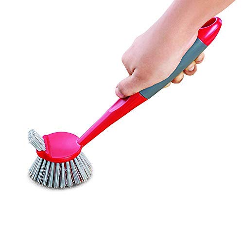Horoly Plastic Wash Basin Sink Cleaning Brush (Multicolour)