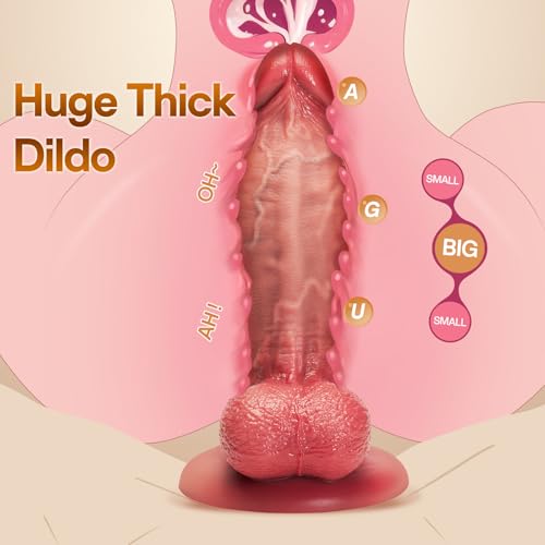 8 Inch Thick Realistic Dildo Big Girth Sex Toy for Intense Pleasure - Image 2