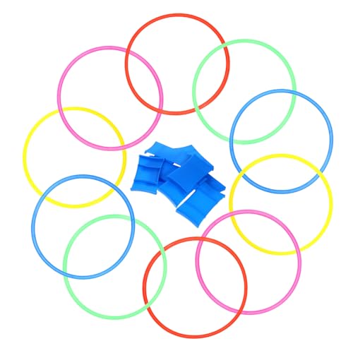 VICASKY 1 Set Outdoor Toss Ring Plastic Rings for Tossing Games for Parent Interaction Indoor and Outdoor Party Fun Durable and Lightweight Design Random Color