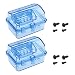 2 set scatola ricevitore ESC trasparente impermeabile custodia antipolvere protezione per controllo della velocità elettrica scatola sigillata con viti per 1/10 1/8 HSP RC Crawler RC Car Servo