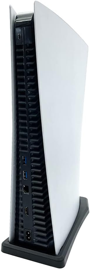 Vertical Stand for PS5 Console - Digital Edition - Playstation 5 Holder Stand Bracket Mount Base with Built-in Cooling Vents and Non-Slip Feet (Black)