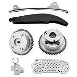 Timing Chain Kit With Intake/Exhaust VVT Gear Sprocket, Compatible with 2011-2014 Hyundai Elantra Cpupe 2012-2013 KIA Soul, 1.8 2.0L Engine, Replace# 24350-2E001 24370-2E000 24410-2E000 918-795