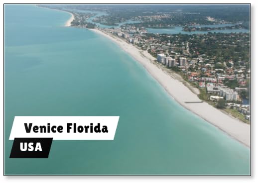 Aerial View of Venice Florida, Fridge Magnet