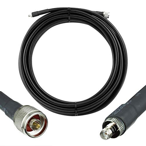 Bolton400 Cable - Lmr®400 Equivalent Coaxial Cable 30Ft - Heavy Duty Ultra Low Loss Coax Cable 50Ohm - N Male To Sma Female - 30 Feet Black - For Home And Commercial Signal Booster Installations #TOP9