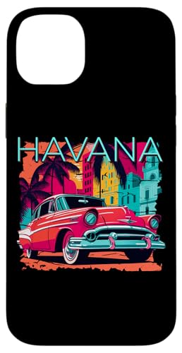 Havana Miami Spanish Cuban Flag Habana Vieja Retro Cuba �X�}�z�P�[�X iPhone 14 Plus �p