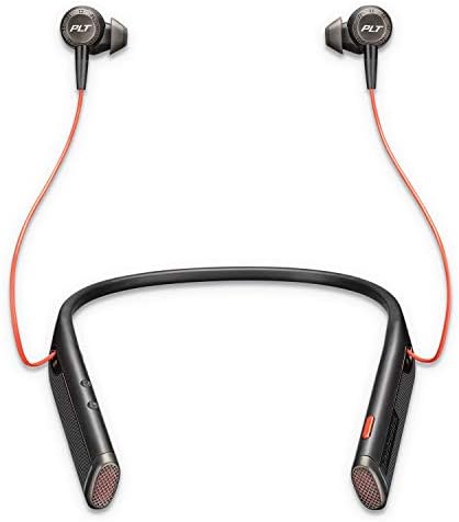 Plantronics Poly - Voyager 6200 Uc Bluetooth Dual-Ear (Stereo) Earbuds Neckband Headset - USB-A Compatible to Connect to Your Pc and Mac, Active Noise Canceling - On Ear