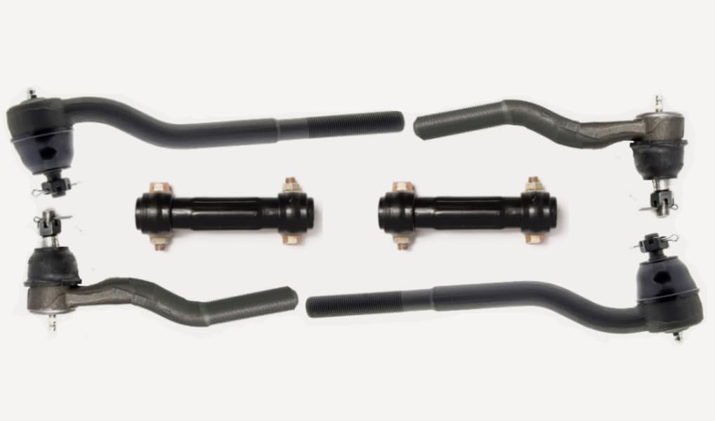 Tie Rod Rebuild Kit Compatible With 1960-1970 Ford Falcon Ranchero, OEM Spec Replacements, 6 Piece Kit (YEARS: 1963-6/10/64 V8 w/Manual)