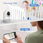 HelloBaby Moniteur avec caméra et audio, écran de 5'' 16-Hour Diffusion vidéo