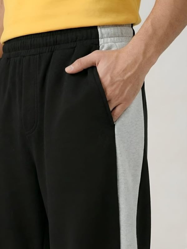 Image of Men's Plain Loose Fit Trouser | Polycotton Joggers with Elastic Waistband & Side Pockets | Comfortable Gym, Running & Casual Wear Lower