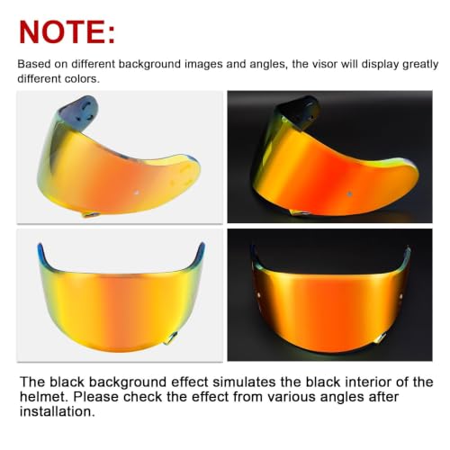Image of PSLER Neotec 2 Visor - Neotec 2 Helmet Tinted Visor UV Protection Neotec 2 Face Shield Replacement for Neotec 2 CNS-3,Deep Red