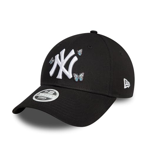 New Era MLB New York Yankees Cap Sommer Schmetterling Accessoire Frau Baseball 9Forty Kappe schwarz - One-Size