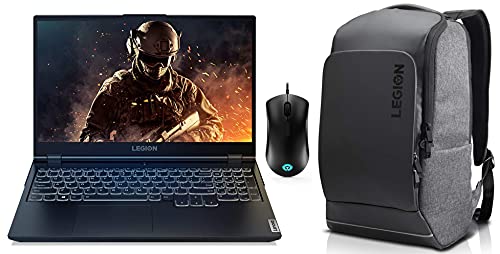 Image of Lenovo Legion5 AMD Ryzen5 4600H 15.6 inch(39.62 cm)FHD Gaming Laptop(8GB /1TB HDD /256GB SSD /Win /120 Hz /NVIDIA GTX 1650 4GB GDDR6)82B500BHIN+Legion Customizable RGB GamingMouse 8K DPI & 15.6 inchGaming Backpack