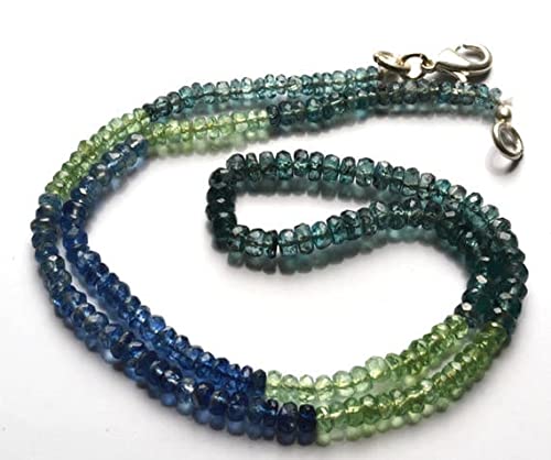 Kyanite multi couleur perles rondelles facettées 3-4mm pour création de bijoux