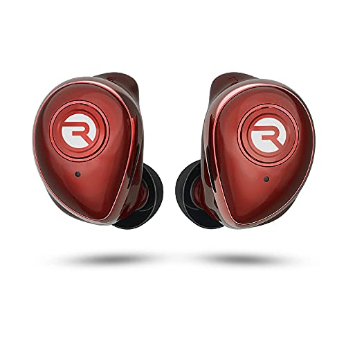 The Performer Raycon Bluetooth Wireless Earbuds with Microphone - E55 True Wireless Bluetooth Earbuds - Bluetooth 5.0 Deep Bass in-Ear Headphones with Wireless Charging - Red (Renewed)