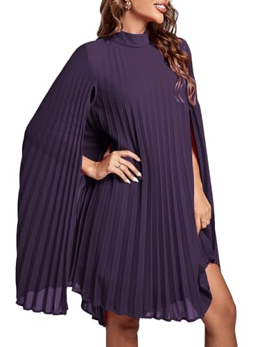 Image of Rooscier Women's Cloak Sleeve Party Midi Dress