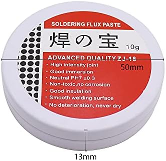 MZMing 10g Solder Flux Paste Electrical Flux Soldering Paste Tin No-Clean Solder Grease Professional Mechanic Welding Repair Tool for Phone SMD PCB BGA PGA - Rosin (Lead Free)