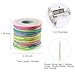 HJWNJYY Elastic String for Bracelets, 1mm Sturdy Stretchy String Rainbow Elastic Cord for Jewelry Making, Beading Necklaces and Crafts (164 Feet)