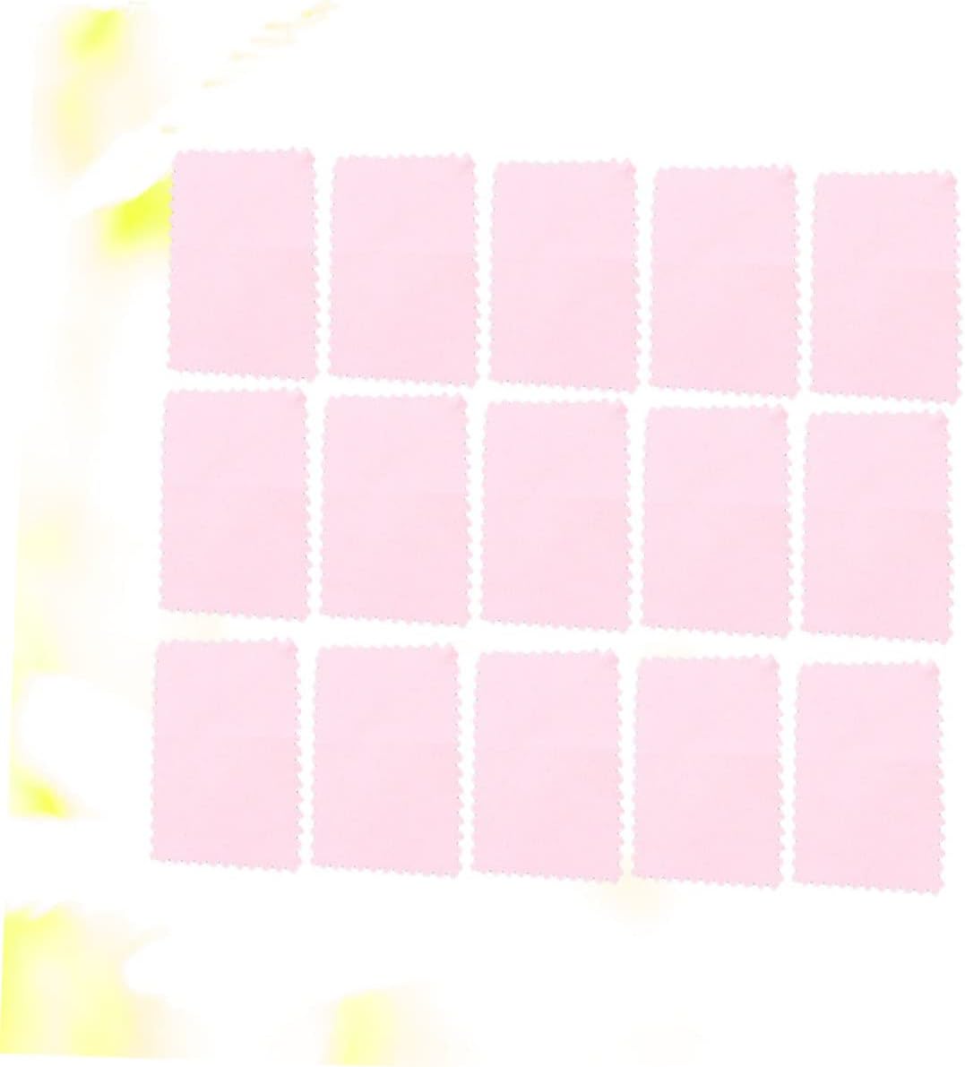 TEHAUX 60pcs Jewelry Cloth Cleaner Silverware Polish Double-Sided Wipe for Gentle Cleaning