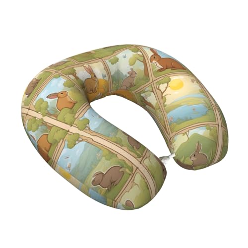 Almohada de viaje espuma viscoelástica tamaño estándar miniatura 2